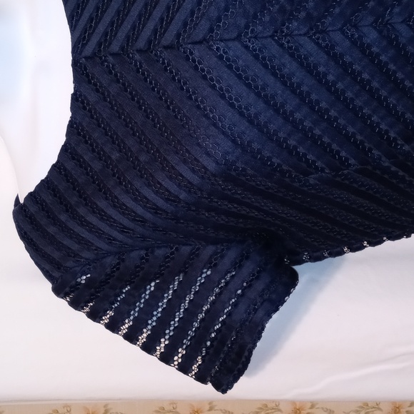 Boohoo Navy Eyelet Dress - Picture 4 of 11